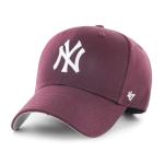 47 Brand MLB New York Yankees Raised Basic Cap, Dark Maroon