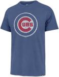 47 Brand MLB Men's Team Color Distressed Imprint Primary Logo Short Sleeve Baseball T-Shirt - Chicago Cubs - Blue - Large
