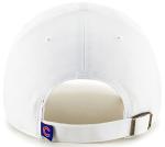 47 MLB White Team Color Primary Logo Clean Up Adjustable Strap Hat Cap, Adult One Size Fits All - Chicago Cubs White