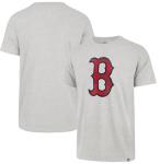 47 Brand MLB Men's Team Color Distressed Imprint Primary Logo Short Sleeve Baseball T-Shirt - Boston Red Sox - Gray - XX-Large