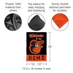 Baltimore Orioles Welcome To Our Home Double Sided Garden Flag