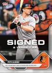 2025 Topps Now Pete Alonso #OS10 The "Polar Bear" Takes Up New Home in Birdland Baltimore Orioles Baseball Card