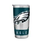Rico Industries NFL Football Philadelphia Eagles 20oz Stainless Steel Tumbler with Lid - Great For Coffee, Tea, Water or Cocktails