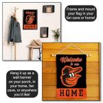 Baltimore Orioles Welcome To Our Home Double Sided Garden Flag