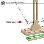 Wild Sports NFL Philadelphia Eagles Wooden Ring Swing Battle - Head-to-Head Ring Toss Hook & Ring Game for NFL Fans