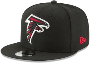New Era NFL 9FIFTY Team Color Adjustable Snapback Hat Cap - One Size Atlanta Falcons Black