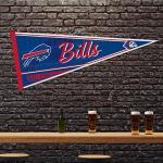 Rico Industries NFL Football Buffalo Bills Classic 12" x 30" Felt Wall Décor Pennant - Great for Home/Bed Room/Man Cave Décor