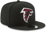 New Era NFL 9FIFTY Team Color Adjustable Snapback Hat Cap - One Size Atlanta Falcons Black