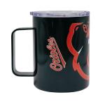 Logo Brands MLB Hype Double Wall Vacuum Insulated 15oz Stainless Steel Mug (Baltimore Orioles)