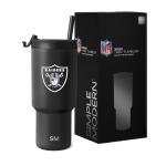 Simple Modern Officially Licensed NFL Las Vegas Raiders 30 oz Tumbler with Flip Lid and Straws | Insulated Cup Stainless Steel | Gifts for Men Women | Trek Collection | Las Vegas Raiders