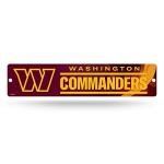 Rico Industries NFL Football Washington Commanders Plastic Street Sign