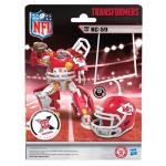 Transformers NFL Kansas City Chiefs KC-59, 5.5-Inch Action Figure Changes from Robot to Helmet, Football Toys for Ages 8+