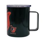 Logo Brands MLB Hype Double Wall Vacuum Insulated 15oz Stainless Steel Mug (Baltimore Orioles)