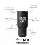 Simple Modern Officially Licensed NFL Las Vegas Raiders 30 oz Tumbler with Flip Lid and Straws | Insulated Cup Stainless Steel | Gifts for Men Women | Trek Collection | Las Vegas Raiders