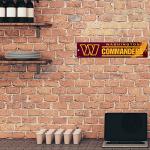 Rico Industries NFL Football Washington Commanders Plastic Street Sign