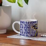 Rico Industries NFL Football Baltimore Ravens 14 oz Metro Ceramic Coffee Mug