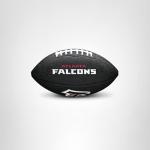 WILSON Sporting Goods NFL Atlanta Falcons Team Logo Football , Black, Mini Size