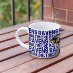 Rico Industries NFL Football Baltimore Ravens 14 oz Metro Ceramic Coffee Mug