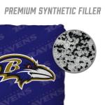 YouTheFan Officially-Licensed NFL Baltimore Ravens Set of 4 Cornhole Bags - All Weather Regulation 6” x 6” Size - 16oz Weight - Designed in USA