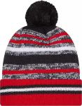 New Era Cleveland Guardians Onfield Sport Red Striped Cuffed Baseball Knit Beanie Hat Pom - MLB Cheer Cuff Knit Cap