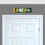 Rico Industries NFL Football Green Bay Packers Metal Street Sign 4" x 15" Home Décor - Bedroom - Office - Man Cave