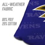 YouTheFan Officially-Licensed NFL Baltimore Ravens Set of 4 Cornhole Bags - All Weather Regulation 6” x 6” Size - 16oz Weight - Designed in USA