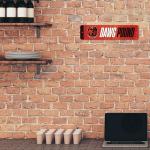 Rico Industries NFL Football Cleveland Browns Metal Street Sign 4" x 15" Home Décor - Bedroom - Office - Man Cave