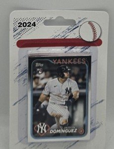 2024 Topps New York Yankees Series 1 & 2 Team Set 21 Cards Blister Pack Sealed Team Set Aaron Judge Anthony Volpe Cole Stanton Dominguez