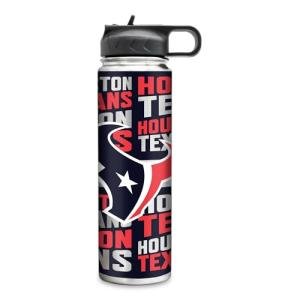 Rico Industries NFL Football Houston Texans 22oz Stainless Steel Tumbler with Lid - Great For Coffee, Tea, Water or Cocktails
