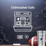 Top Cup NFL Dallas Cowboys 20 oz Reusable Aluminum Cups 20 Count | Officially Licensed, Durable, Reusable & Recyclable, Made in USA