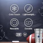 Top Cup NFL Dallas Cowboys 20 oz Reusable Aluminum Cups 20 Count | Officially Licensed, Durable, Reusable & Recyclable, Made in USA