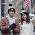 Ultra Game NFL Official Adults Unisex Super Soft Winter Beanie Knit Hat with Extra Warm Touch Screen Gloves, Cleveland Browns, Team Color 1, 1SIZE