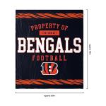 FOCO Cincinnati Bengals NFL Team Property Of Sherpa Fleece Blanket
