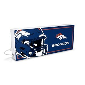 SOAR NFL LED Ambience Light Box: Elevate Your Space with Officially Licensed Wall Décor, Denver Broncos