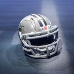 Transformers NFL Dallas Cowboys Starblitz 5.5-Inch Action Figure Changes from Robot to Helmet, Football Toys for Ages 8+