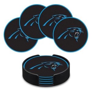 Rico Industries NFL Football Carolina Panthers Classic Favorites: PVC Coaster Set (4-Pack)