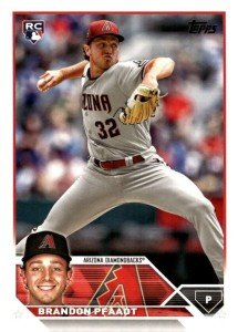 2023 Topps Update Series #US6 Brandon Pfaadt RC Rookie Card Arizona Diamondbacks Official MLB Baseball Card in Raw (NM or Better) Condition