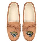 FOCO Jacksonville Jaguars NFL Mens Team Logo Moccasin Slippers - L