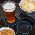 Rico Industries NFL Football Carolina Panthers Classic Favorites: PVC Coaster Set (4-Pack)