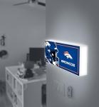 SOAR NFL LED Ambience Light Box: Elevate Your Space with Officially Licensed Wall Décor, Denver Broncos
