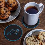 Rico Industries NFL Football Carolina Panthers Classic Favorites: PVC Coaster Set (4-Pack)