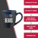 Rico Industries NFL Football Chicago Bears Da Bears 16 oz Team Color Laser Engraved Speckled Ceramic Coffee Mug