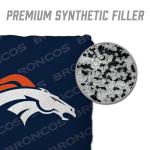 YouTheFan Officially-Licensed NFL Denver Broncos Set of 4 Cornhole Bags - All Weather Regulation 6” x 6” Size - 16oz Weight - Designed in USA