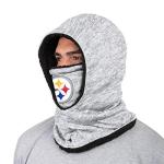 FOCO Pittsburgh Steelers NFL Heather Grey Big Logo Hooded Gaiter
