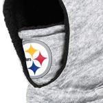 FOCO Pittsburgh Steelers NFL Heather Grey Big Logo Hooded Gaiter