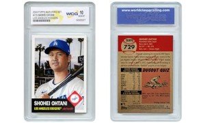 WCG 2024 Topps MLB Living Set SHOHEI OHTANI Los Angeles Dodgers Card #729 - Graded GEM Mint 10