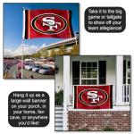 San Francisco 49ers SF Large 3x5 Flag