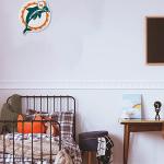 Rico Industries NFL Miami Dolphins NFL Retro Shape Cut Pennant, Team color, Item footprint: 18' x 18'