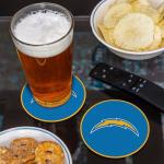 Rico Industries NFL Football Los Angeles Chargers Classic Favorites: PVC Coaster Set (4-Pack)