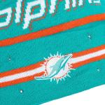 FOCO NFL Unisex-Adult Officially Licensed LED Light Up Classic Cuffed Knit Beanie Cold Weather Hat (Miami Dolphins)